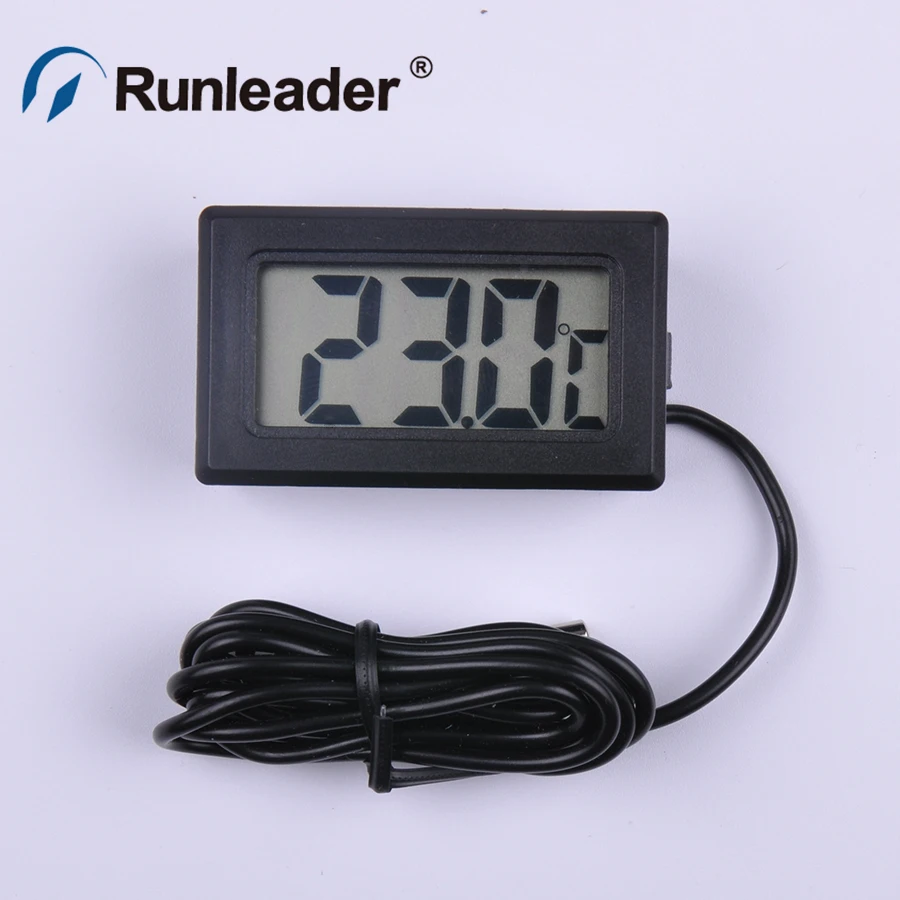 

Runleader TM102 LED Display Digital Temperature Meter Gauge Thermometer -50 to 110 Celsius Degree for motorcycle Hot selling