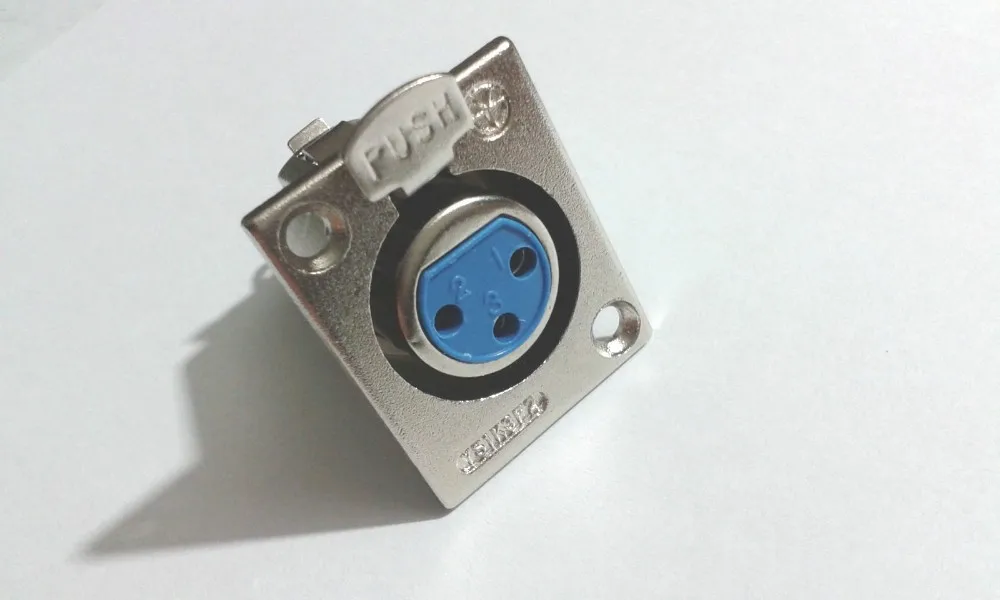 50 шт. XLR 3-контактный разъем шасси Панель установленный гнездо адаптера