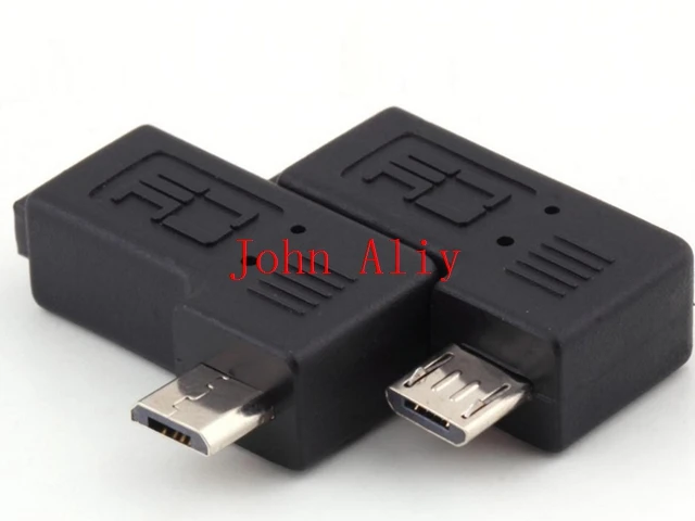 Micro usb Мужской к Micro USB Женский 90 270 градусов угловой Конвертер Разъем синхронизации данных зарядное устройство адаптер для планшетов телефонный кабель