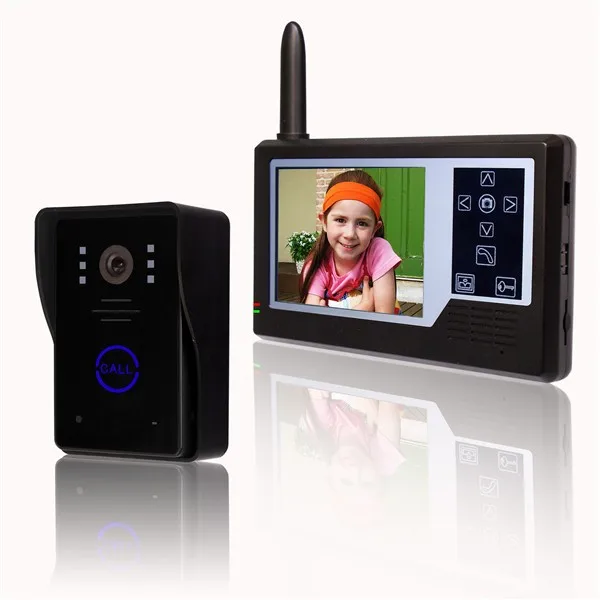 

2.4GHz,3.5inch Wireless Video Door Phone Camera Intercom Door Bell ,Touch Key