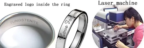 8 мм ширина синий и золотой tungsten человек кольцо, double color plating tungsten кольцо моды кольца для мужчин