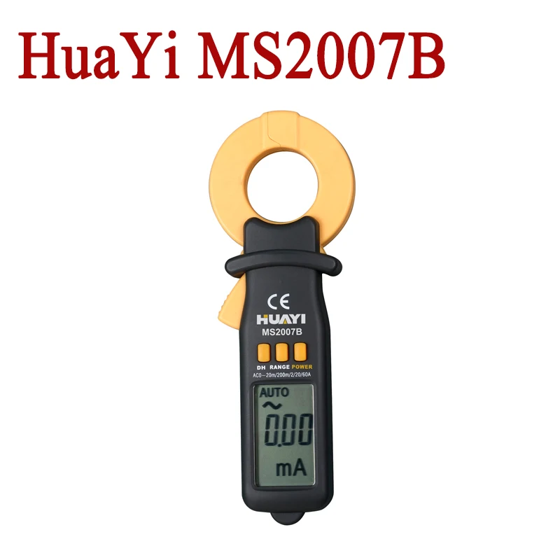 

HuaYi MS2007B Leakage (Micro) Current Clamp Meter With Auto Range Measurement (Five Ranges) And Manual Range Measurement