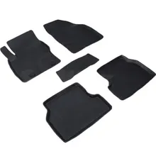 Для Ford Focus II 2004-2010 резиновые коврики с высокими бортиками Seintex 01222