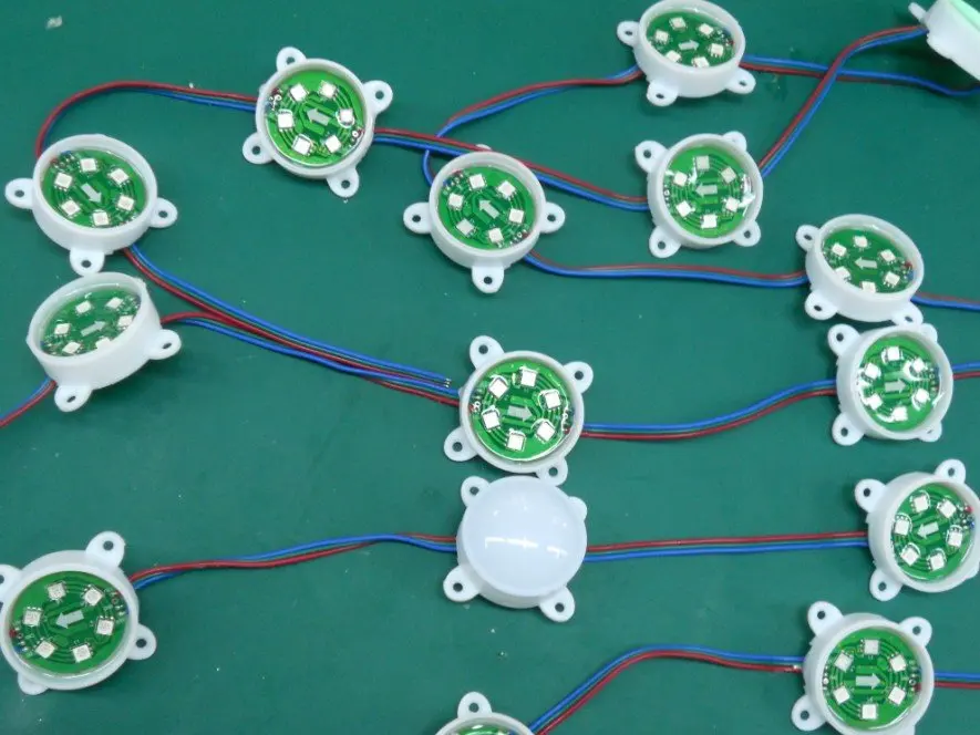 DC12V WS2811 модуль пикселей, с 6 шт. 5050 RGB SMD LED, 45 мм диаметр, 20 штук строка