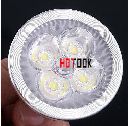 HOTOOK 10 шт. светодио дный Spotlight 4 Вт 12 В 85-265 В холодный белый теплый белый затемнения светодио дный потолочный светильник с GU10 E27 MR16 Base