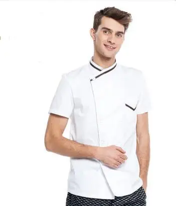 Униформа повара с короткими рукавами унисекс - Цвет: as photo unisex
