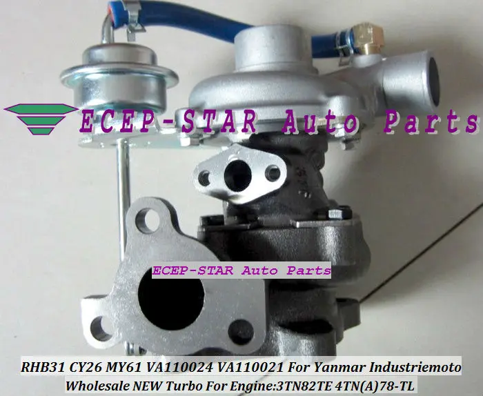 RHB31 CY26 MY61 VA110024 VA110021 For Yanmar Industriemoto 3TN82TE 4TN78-TL Turbocharger)