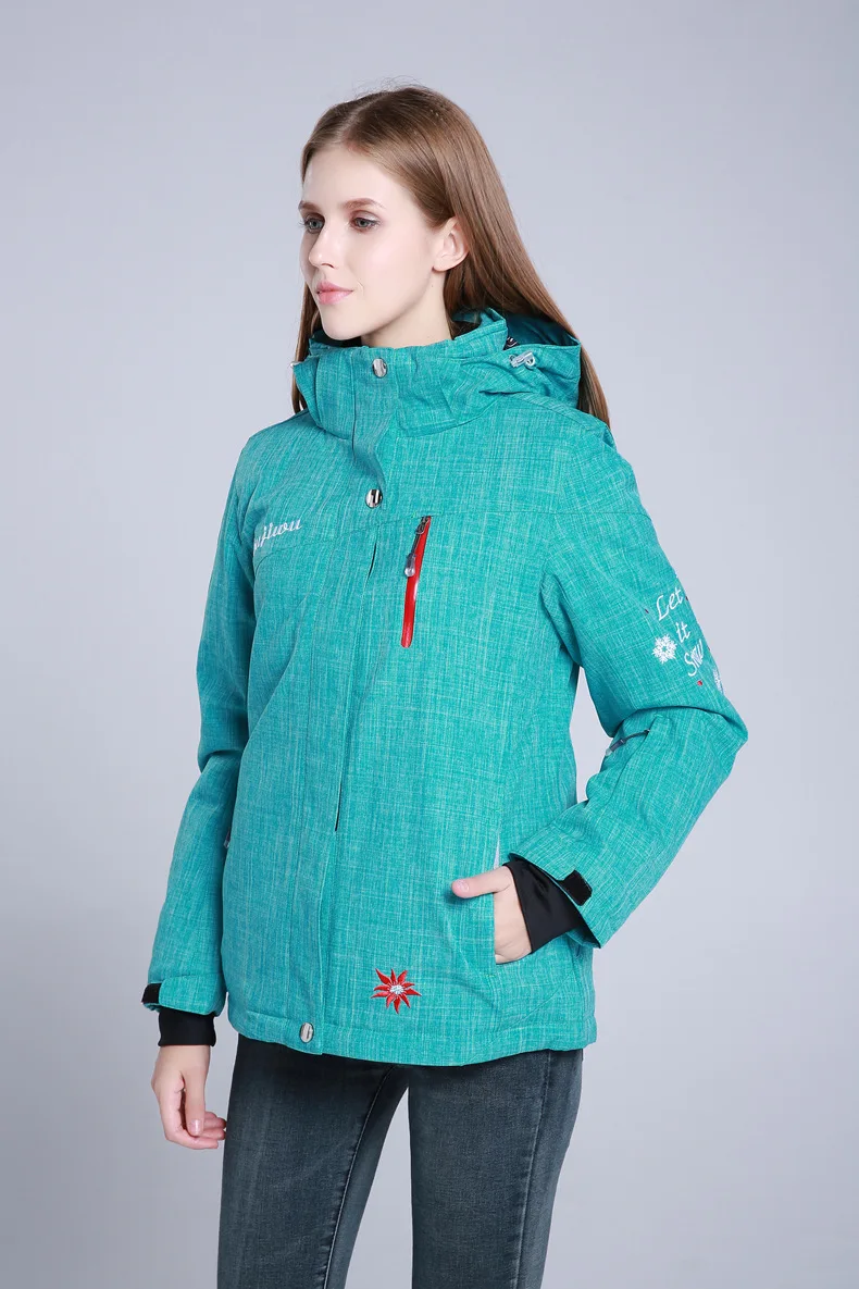 Women Ski Jacket Windproof Waterproof Camping Riding Snowboard Super Warm Thicken Thermal