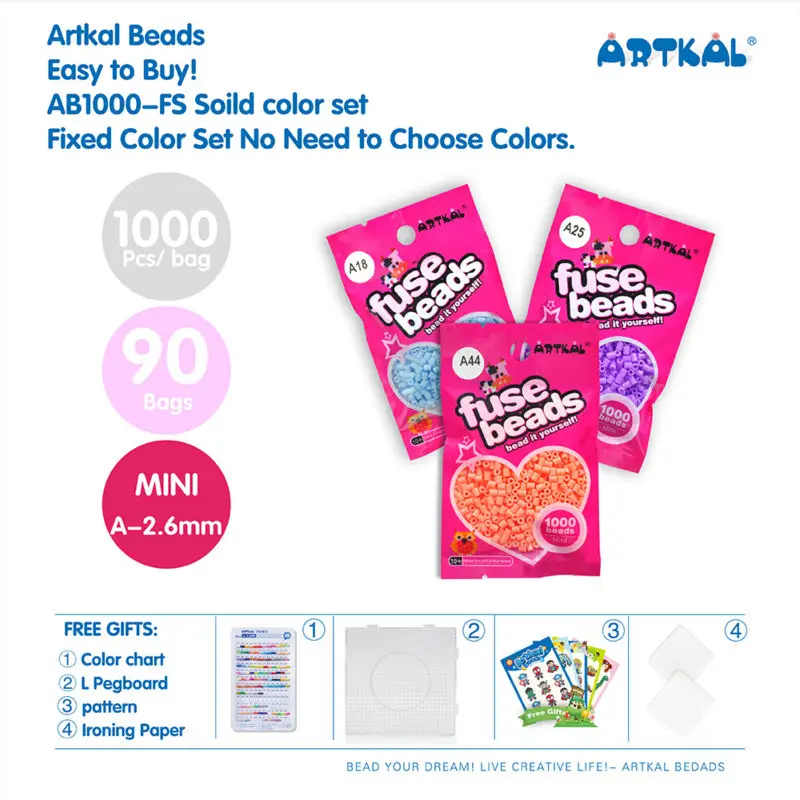 Artkal-beads-A-2.6mm-AB1000-90