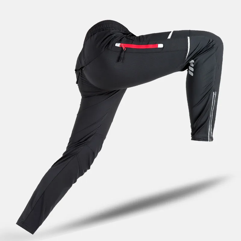 WHEEL UP весна осень мужские велосипедные штаны длинные спортивные велосипедные штаны быстросохнущие анти-пот дышащие велосипедные брюки Одежда для велоспорта - Цвет: Черный