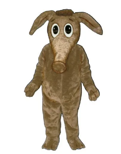 Длинный нос коричневый Aardvark с отношением Aardvark Anteaters костюм талисмана нарядное платье символ «Герой мультфильма» Mascota SW1168