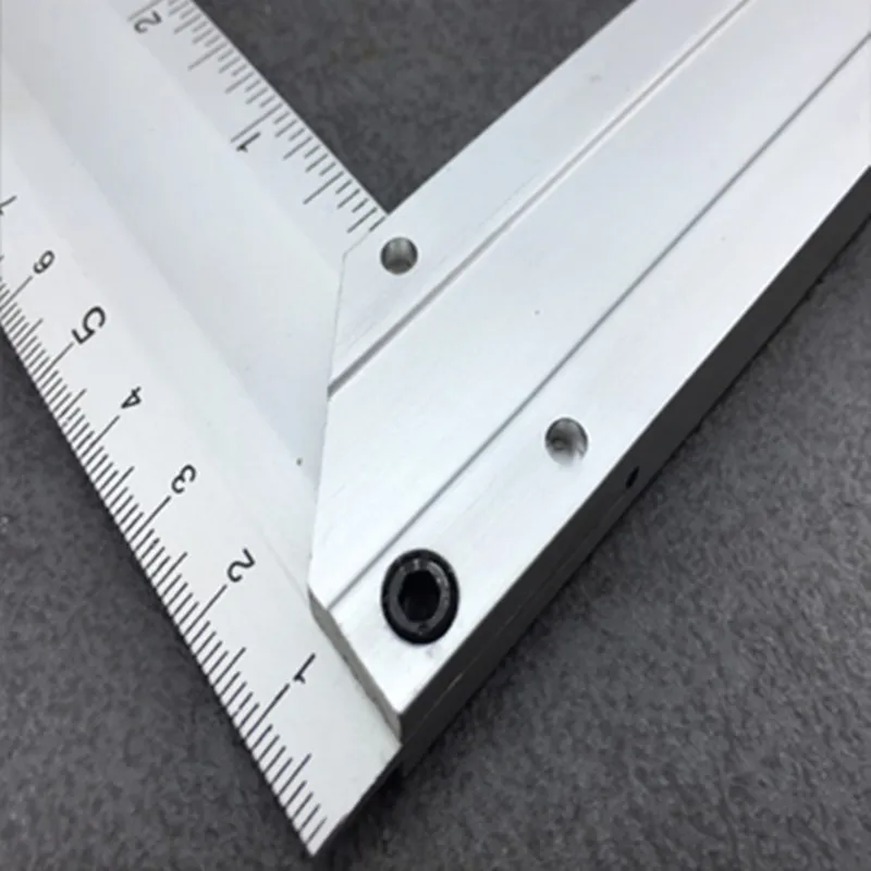 500mm * 160mm dispositivo Rectangular aleación de aluminio ángulo transportador cuadrado 90 grados carpintería herramienta de medición herramientas
