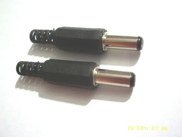100 шт. DC 5,5x2,5 мм силовой кабель штекер 14 мм разъем адаптера пластик