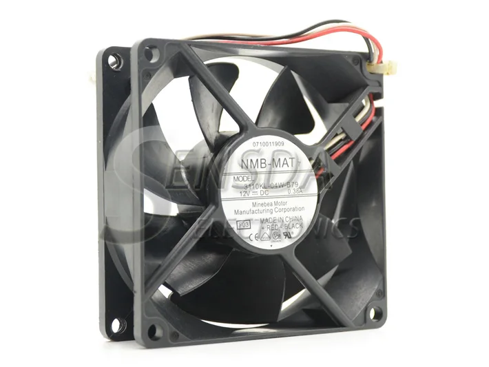 Для NMB 3110KL-04W-B79 8025 80 мм 8 см DC 12 В 0.38A для 2851 2821 переключатель cpu кулер охлаждающий вентилятор