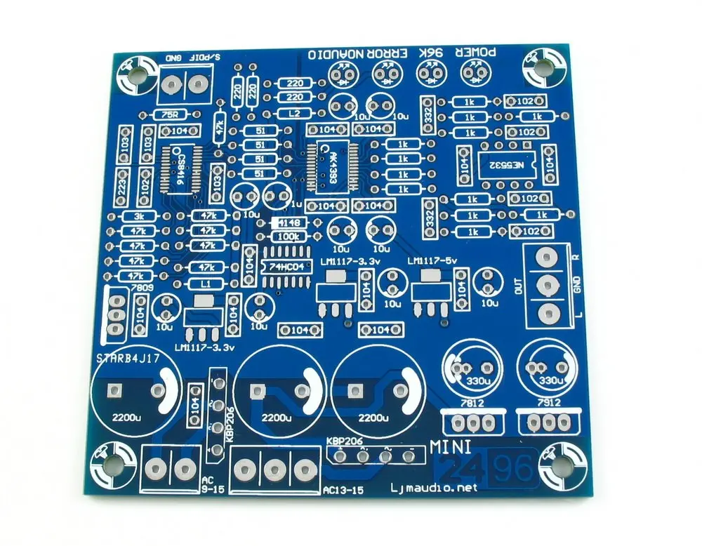 DIY Kit ЦАП 2496 (AK4393) + CS8416 + AK4393 + 5532