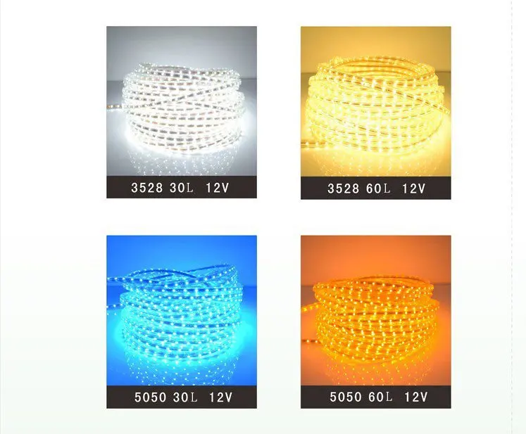 DHL FEDEX Бесплатная shippingPure белая полоса 12 В гибкие SMD 3528 Светодиодные полосы света 300LED/5 м 60LED/ м не водонепроницаемый
