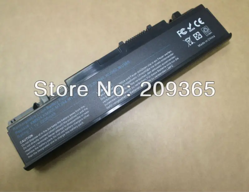 Batteria Sostitutiva Per Laptop Dell Studio 1558 1555 1537 1535 - 11.1V 5200mAh, Compatibile Con Codici WU946, KM958, MT264, 312-0701 - 13