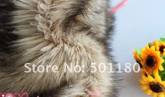 Искусственная имитация лисий хвост Поддельные лисий хвост Дешевые лисий хвост мешок аксессуар Шарм с пластиковый крючок