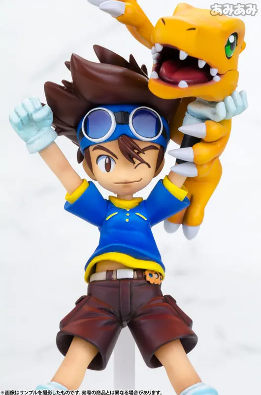 MegaHouse G.E.M. Полная фигурка-тайчи "Тай" Kamiya& Agumon из "Приключения Дигимонов"