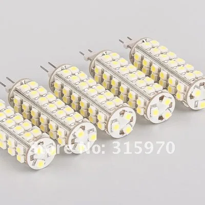 Супер яркий G4 светодиодный 3528 SMD G4 светодиодный высокомощный G4 Светодиодный светильник 51 светодиодный светильник с широким напряжением AC/DC10-30V теплый белый 5 шт./лот