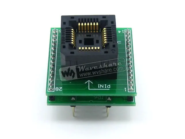 PLCC28 к DIP28 Yamaichi IC программирующий адаптер ТЕСТ и горящий разъем для PLCC28 пакет 1,27 мм шаг