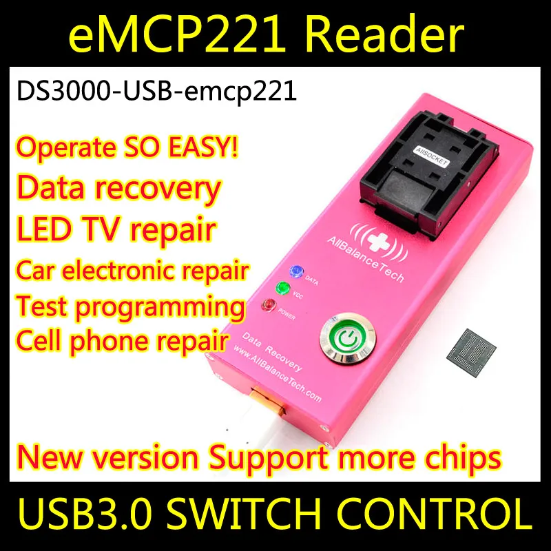 EMCP разъем EMCP адаптер EMCP программист USB тест EMCP221 BGA221 XC9215A10CDFA10C