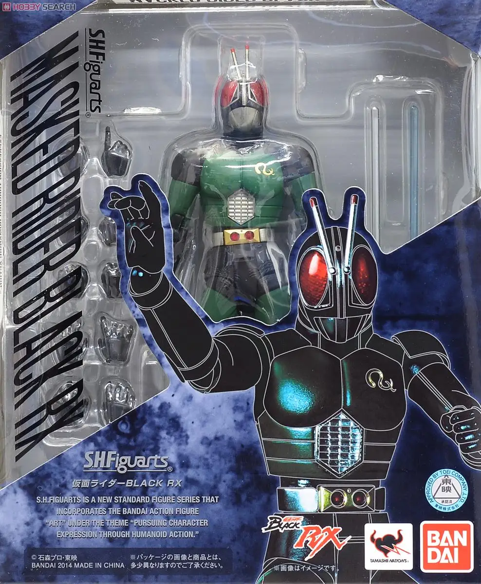 Оригинальная фигурка BANDAI Tamashii нация S. H. Figuarts(СВЧ)-черная RX от "в масках Rider BLACK RX"