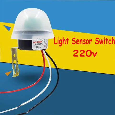 

Free Shipping AC220V waterproof Outdoor Auto On Off Light sensor Switch with Street automation control Switch (GS11 5PCS)