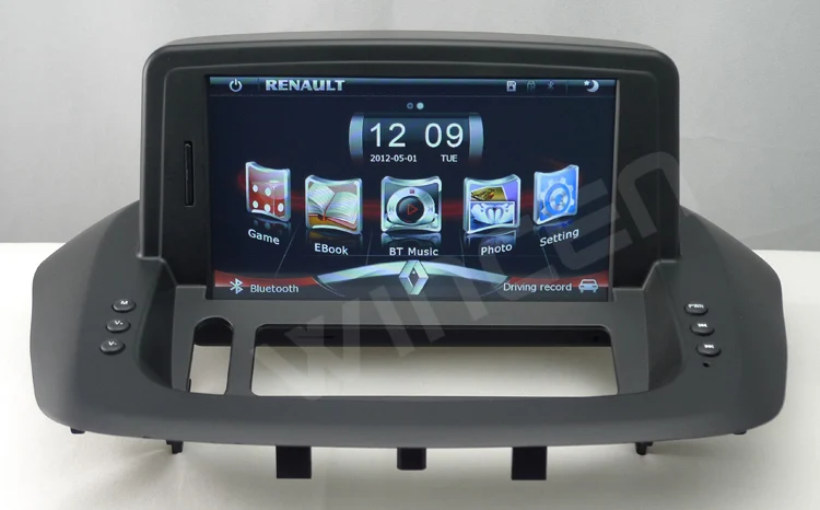 Clearance 2013 Newest 1080P 7"Car DVD GPS Player for Renault Fluence 800MHz CPU 512MB RAM build in DVR support phonebook Free 8GB USB Disc 17