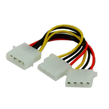 

10pcs/lot Chenyang IDE 4P to Dual IDE Y Splitter 10cm Hard Disk Power Supply Extension Cable