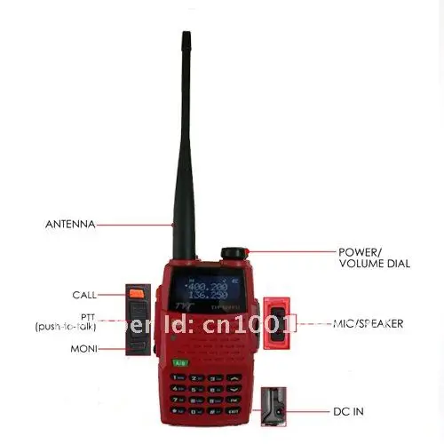 Новое поступление TYT TH-UVF9 двухдиапазонный VHF/UHF 136-174 МГц и 400-470 МГц 5 Вт портативный двухсторонний радиоприемник