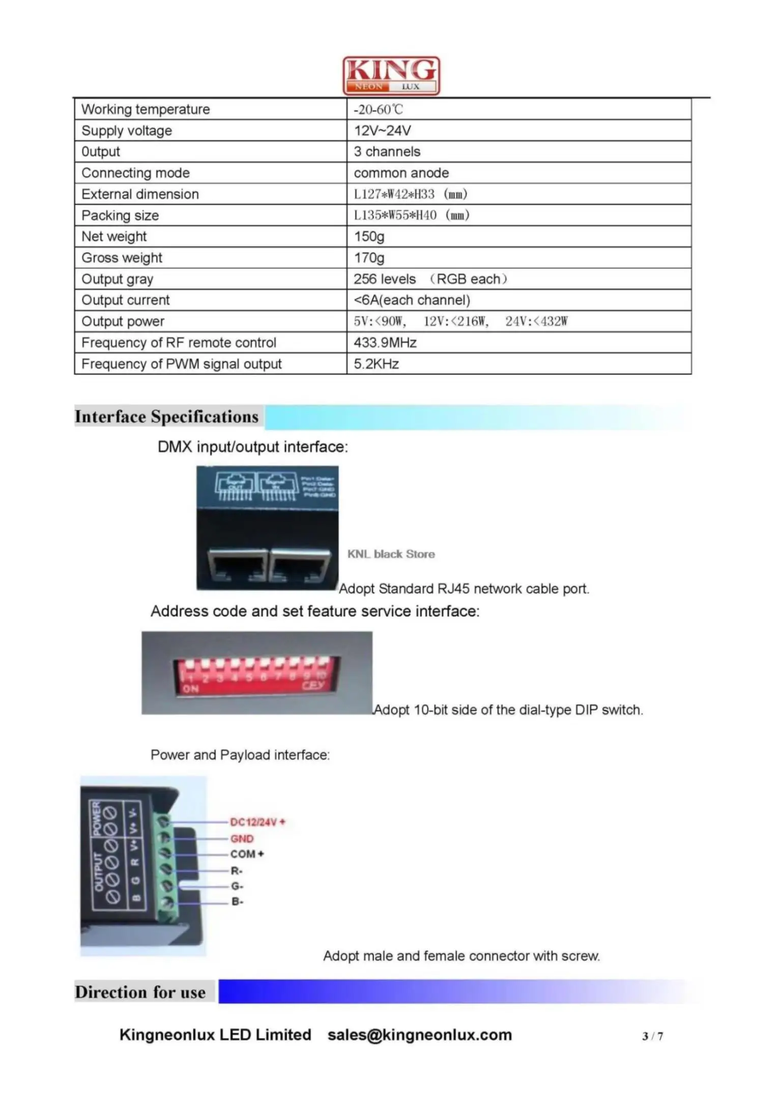 Светодиодный DMX512 декодер 6A* 3 канала DC12-24V для rgb Потолочная Лампа, Светодиодная лента с usb-питанием, /розничная