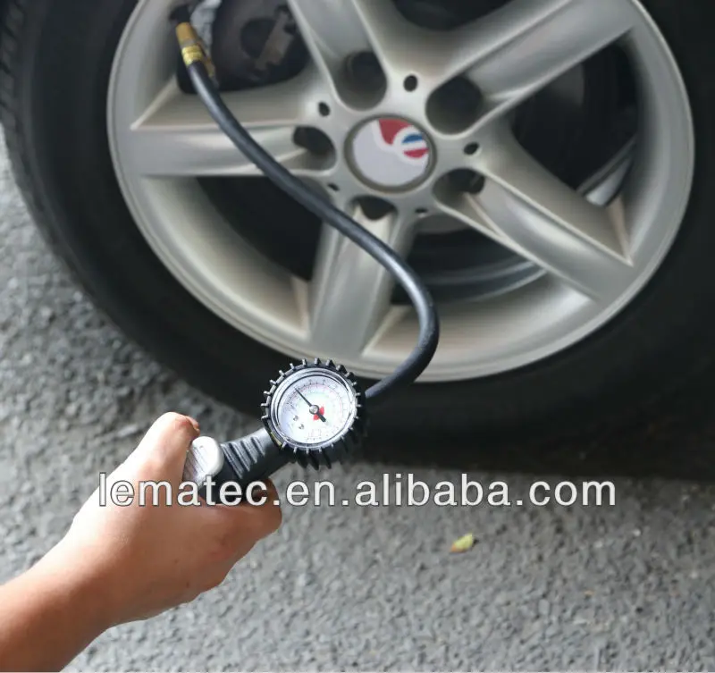 Pneu Inflator Chuck w Medidor de Pressão de Pneu de Carro Chcuk