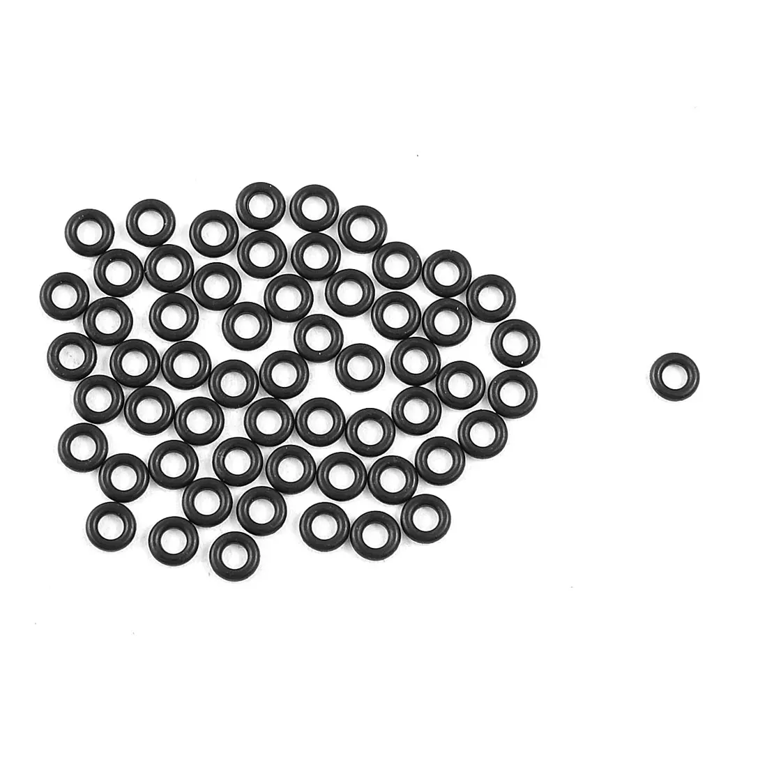 

UXCELL 50 Pcs 5Mm X 1Mm X 3Mm Mechanical Black Nbr O Rings Oil Seal Washers