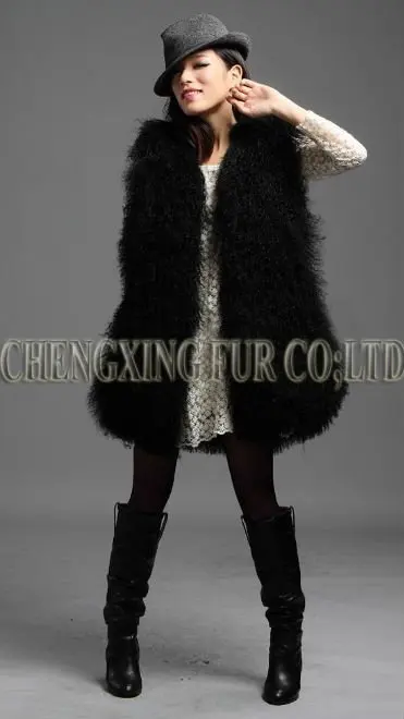 CX-G-B-101, настоящий Тибетский овечий мех, новая мода, Женское зимнее меховое пальто, тонкое, теплое, плюс размер, меховой жилет, утолщенный, винтажный, меховой жилет