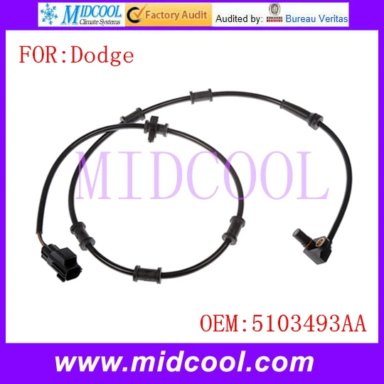 New ABS Sensor Wheel Speed Sensor use OE No. 5103493AA for Dodge Ram