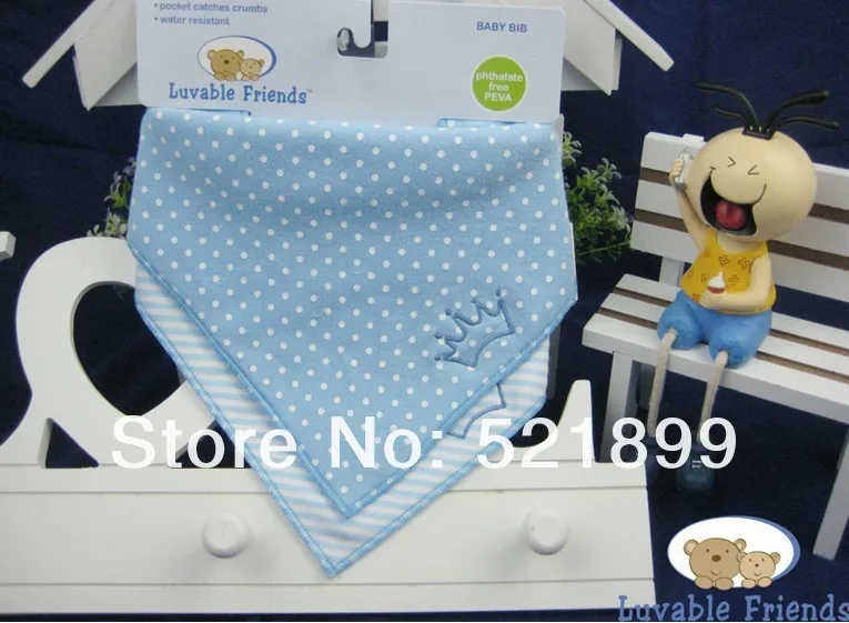 2 шт./лот trangle Мода Baby Bib Водонепроницаемый нагрудники 100% хлопок Нагруднички для малышек