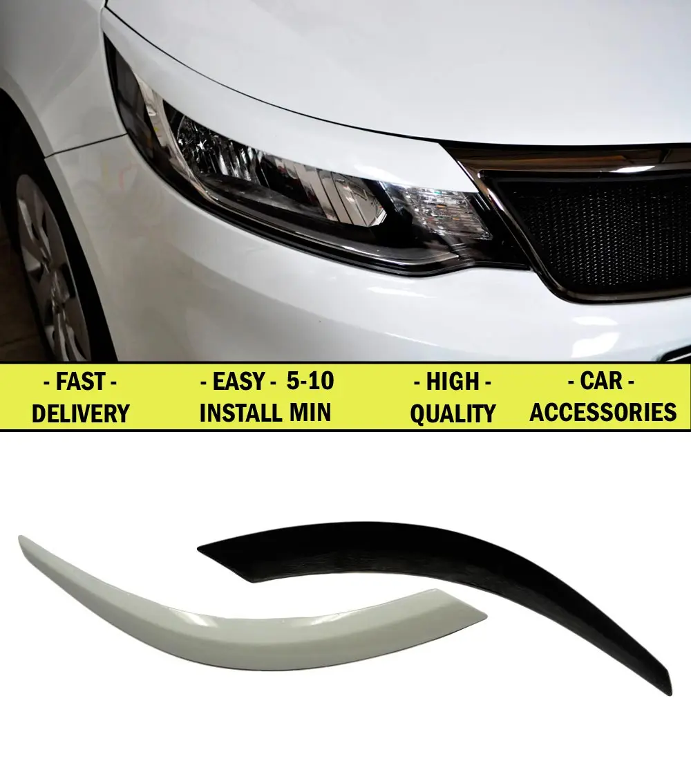 Cilia for Kia Rio III FL 2015 2016 2017 ABS plastic wide moldings lights interior design light