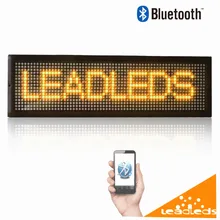 12V LED Sign Bluetooth Remote Control Programmable Rolling information Led Car display board 16X64 pixels diy kit
