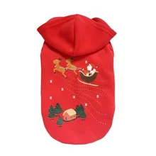 Christmas coat dogs clothes cotton pet sweater elk Christmas tree pattern Sweatshirts mascotas cheap-clothes-china dog costume