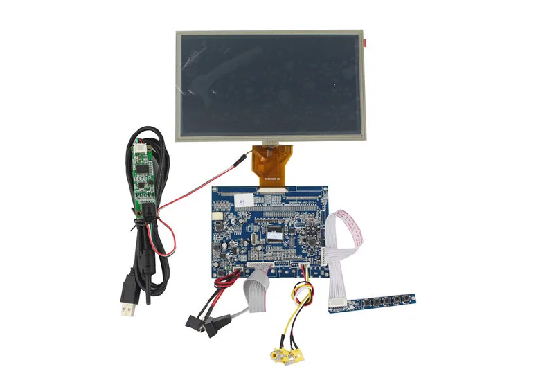 VGA + AV ЖК-дисплей плате контроллера + сенсорная панель с платой управления + Мощность кабель + VGA + кабель AV кабель + OSD клавиатура + AT080TN64