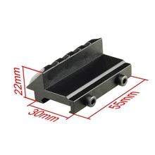 Охотничья деликатная 45 Градусов Крепление со смещением с Пикатинни, с расширением/универсальная направляющая принадлежности для охоты