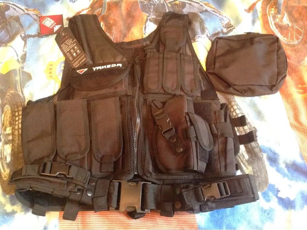 2017 Police MOLLE Gear Vest w/ Adjustable Waist and Shoulder NinjaReady