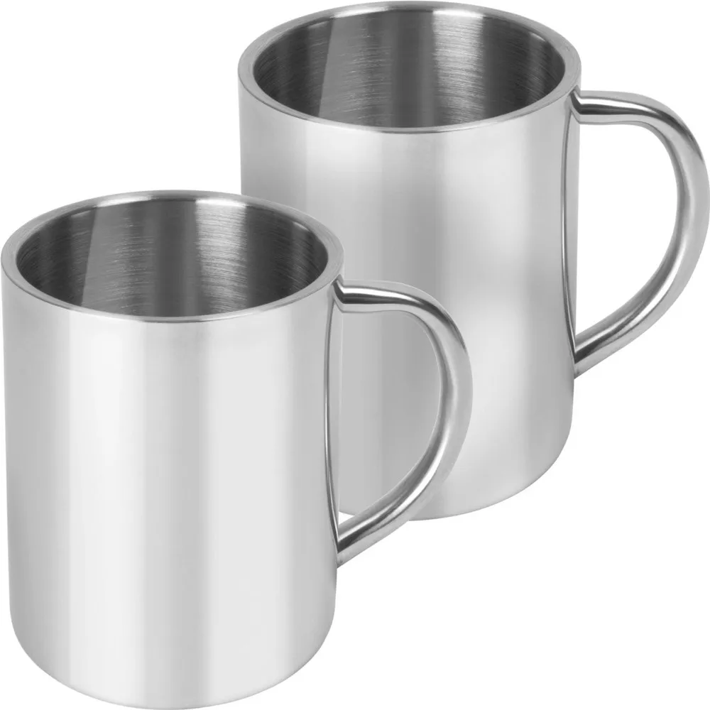 High Quality 200ml Stainless Steel Milk Mugs Drinking Coffee Cup Beer Mug Drinkwarein Mugs from