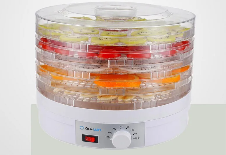 ЕС/Великобритания/США Plug Еда осушитель фрукты Растительные Травы мясо сушильные машины закуски Еда сушилка фруктов осушитель с 5 лотков