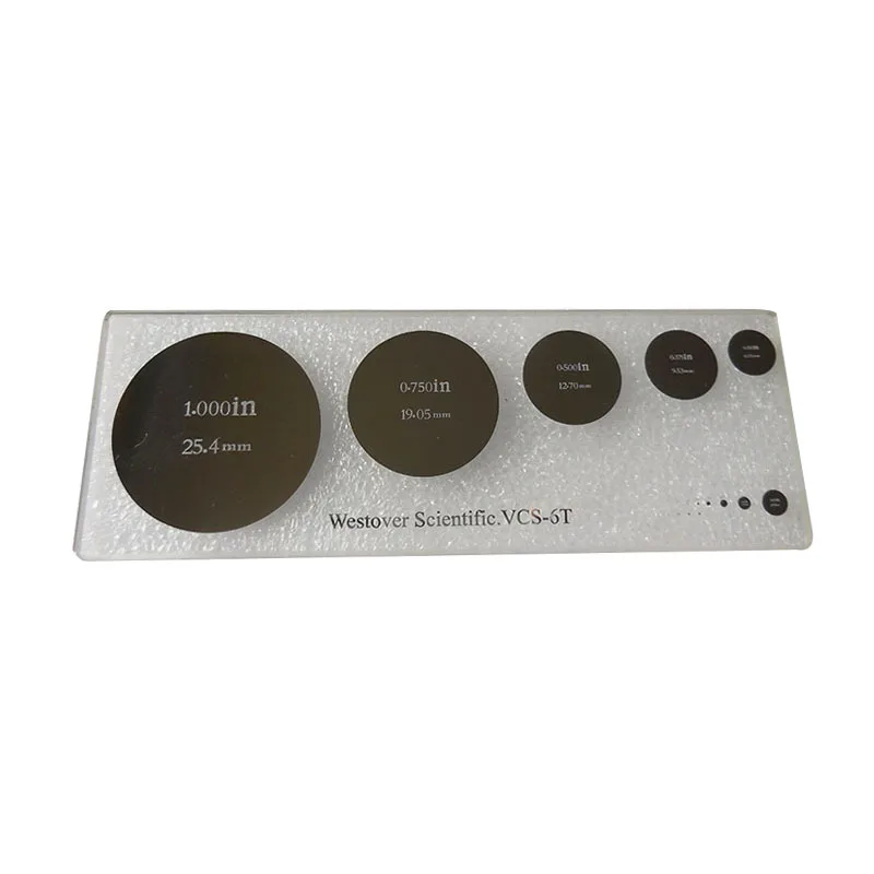 

New Arrival ! Cross Dot Microscope Stage Micrometer Calibration Slide with 5 different size Scales