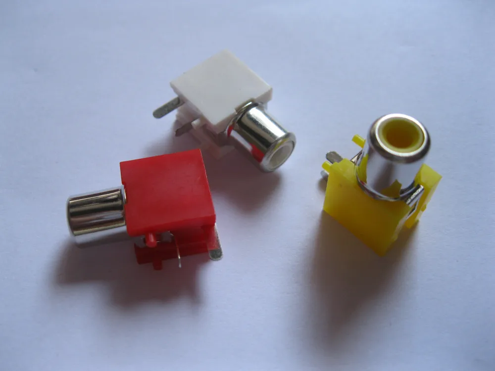 AV-8.4-1 AV Pin Jack 3 цвета RCA женское аудио-видео AV Разъем 240 шт в партии