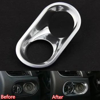 

Car Interior Console Front Head Light Lamp Adjust Button Switch Frame Trim Cover Sequins Fit For MACAN Styling ABS