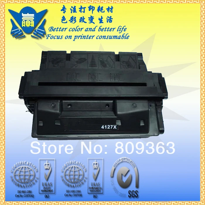 Совместимый черный тонер картридж C4127X использовать для canon EP5, hp Laserjet 4000/4050