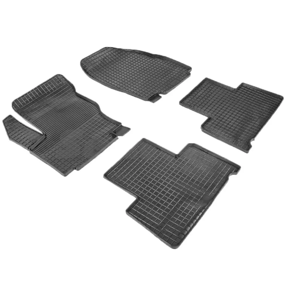 Rubber grid floor mats for Ford S Max 2006 2007 2008 2009 2010 2012